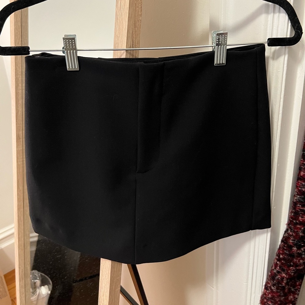 Zara black mini skort